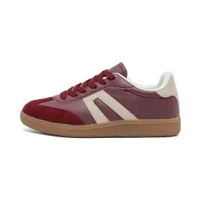 Women's Retro Gum Sole Fashion Sneakers-Lace Detail Casual Retro Walking Shoes-Gum Sole Casual Tennis-Anti Slip Trainers