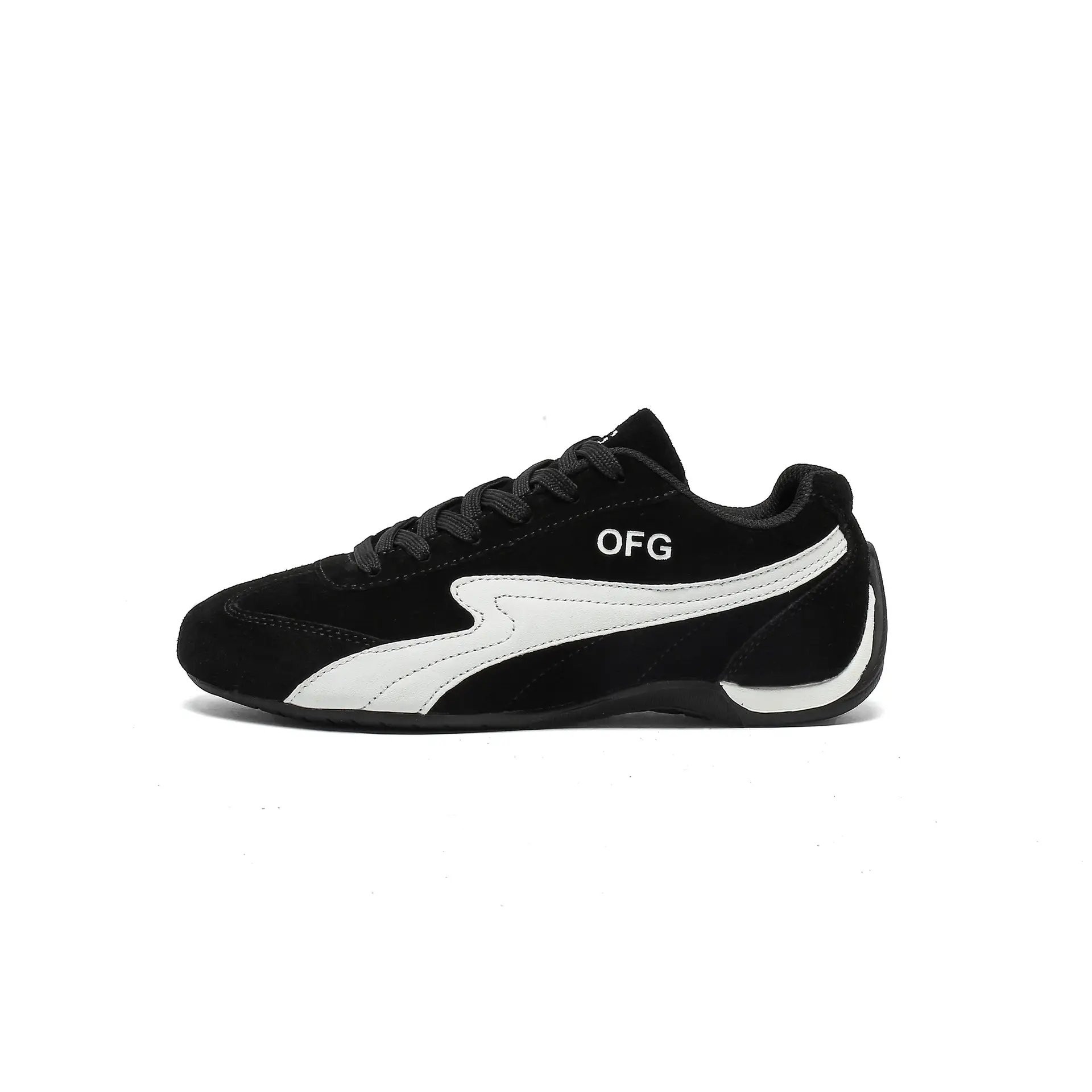 OFG Women's Fashion Retro Sneakers Slip-Resistant Walking Shoes Lace Up Low Top Causal Tennis Skate Shoes
